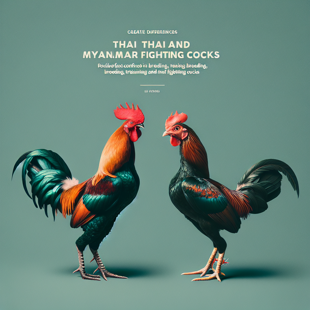 ความแตกต่างระหว่างไก่ชนไทยกับพม่า