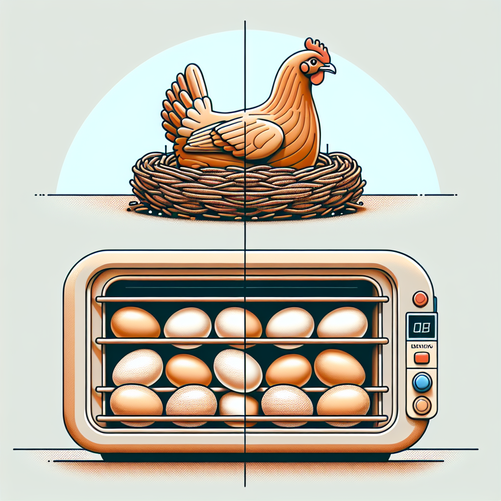 ความแตกต่างระหว่างการฟักด้วยตู้และแม่ไก่